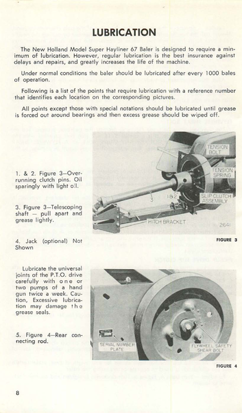 New holland 67 baler owners manual